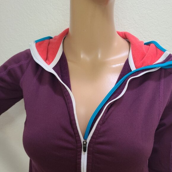 ORTOVOX FLEECE KNIT PLUS HOODIE ZIP-UP WOMEN'S FITTED MERINO INSIDE WOOL sz S - Picture 5 of 9